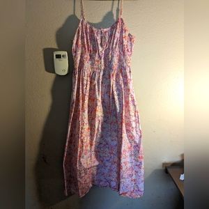 pink floral sundress